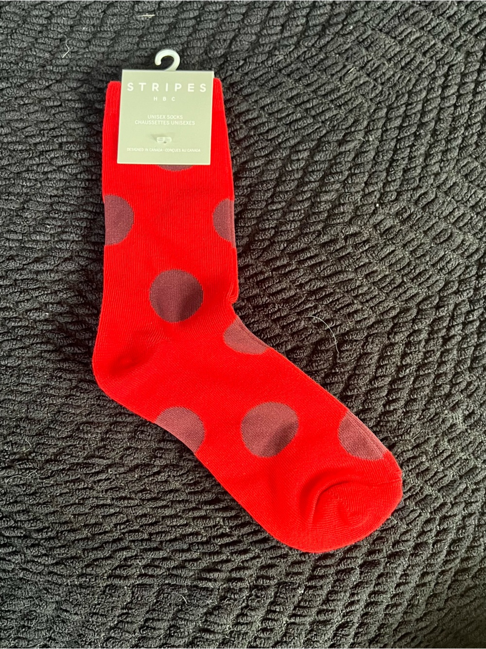 STRIPES Red Polka Dot Casual Socks